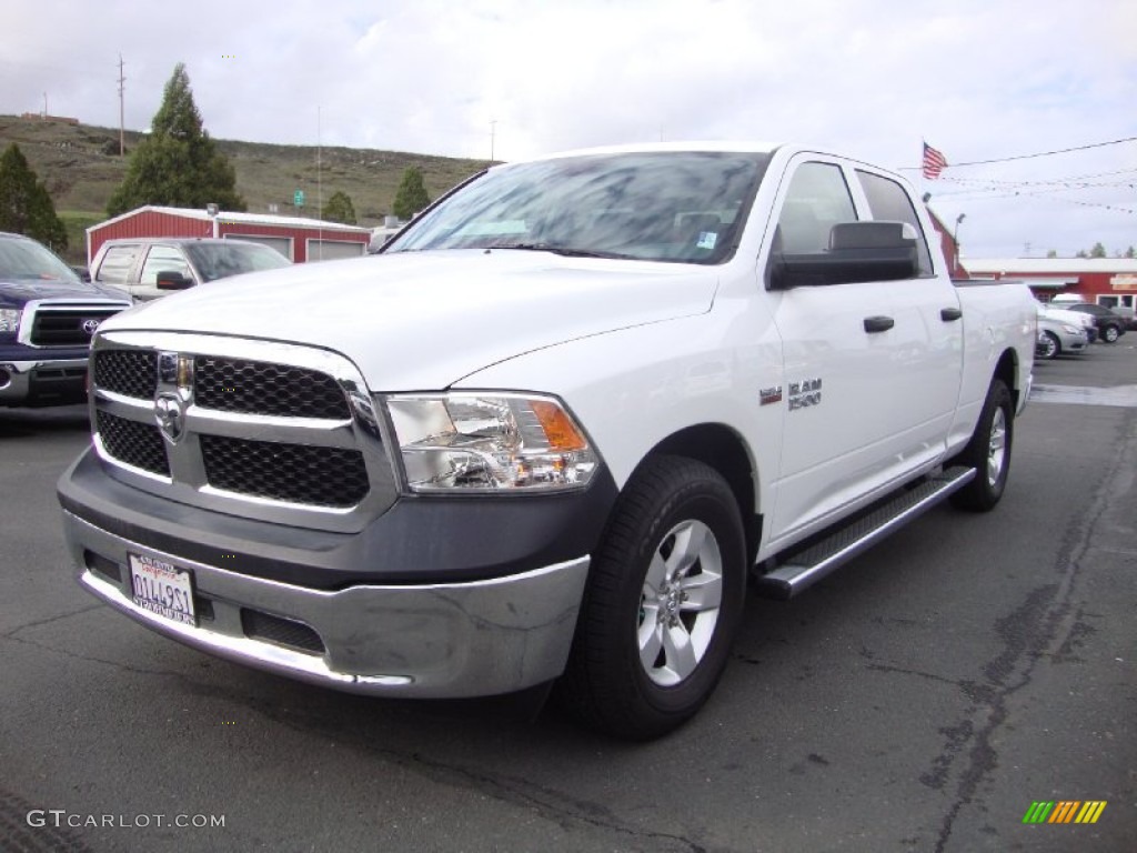 2014 1500 Tradesman Crew Cab - Bright White / Black/Diesel Gray photo #3