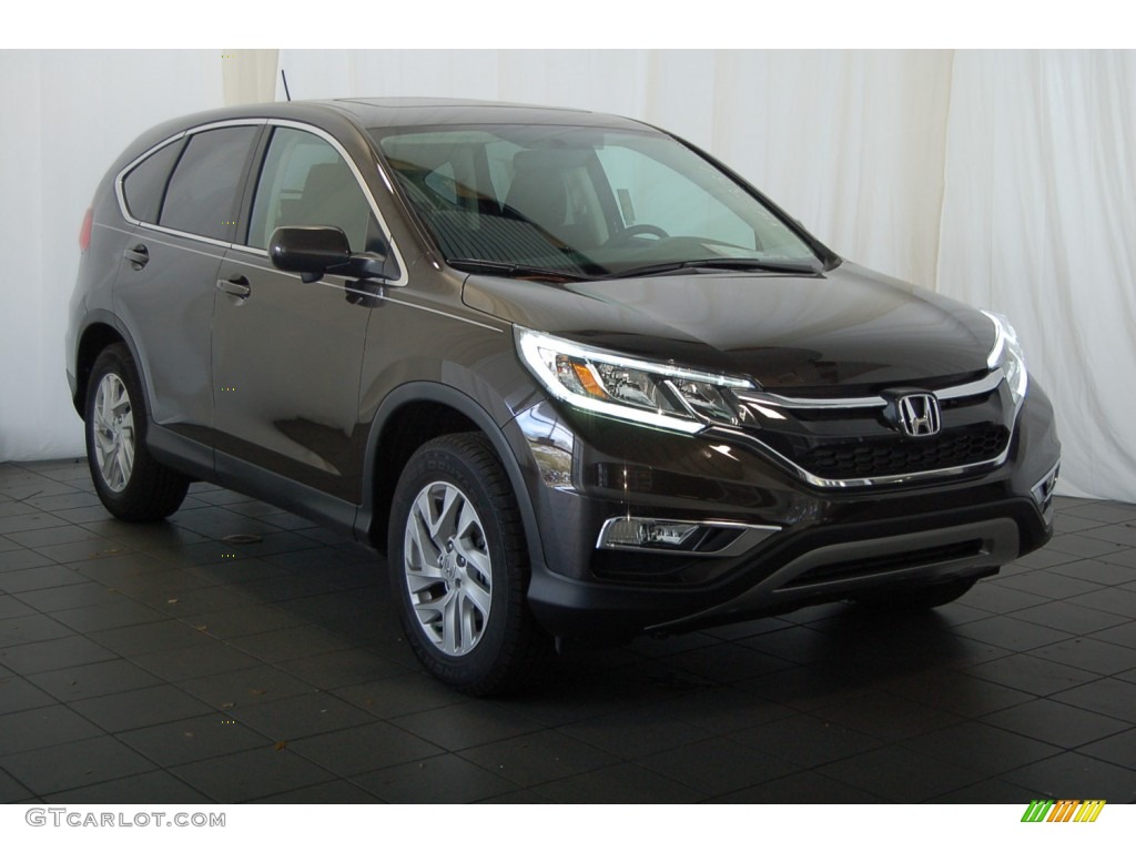 2015 CR-V EX - Kona Coffee Metallic / Black photo #2