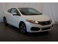 2015 White Orchid Pearl Honda Civic EX Coupe  photo #2