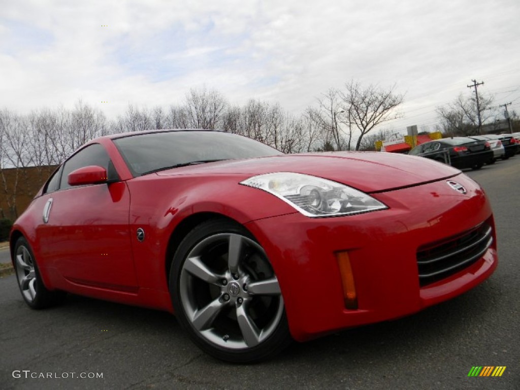 2006 350Z Enthusiast Coupe - Redline / Carbon Black photo #2