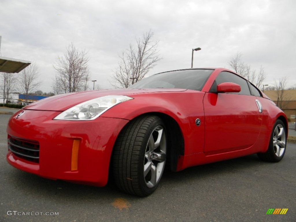 2006 350Z Enthusiast Coupe - Redline / Carbon Black photo #6