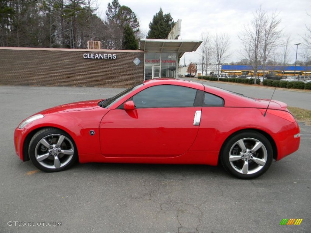 2006 350Z Enthusiast Coupe - Redline / Carbon Black photo #7