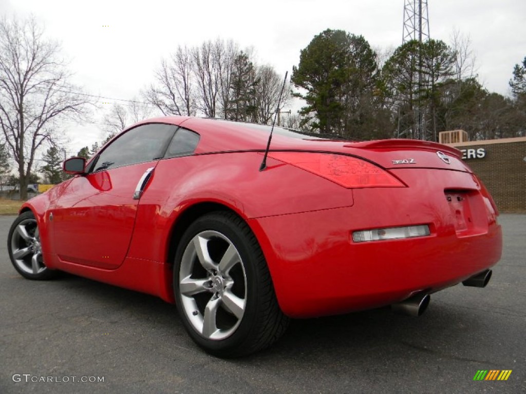 2006 350Z Enthusiast Coupe - Redline / Carbon Black photo #8