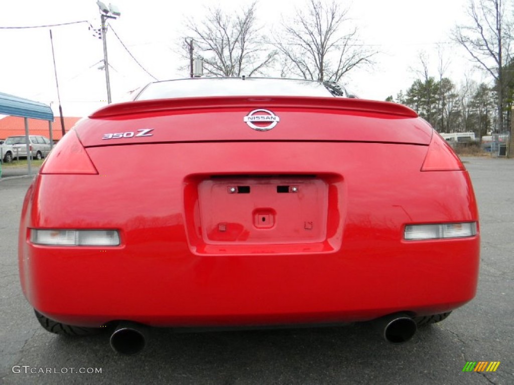 2006 350Z Enthusiast Coupe - Redline / Carbon Black photo #9