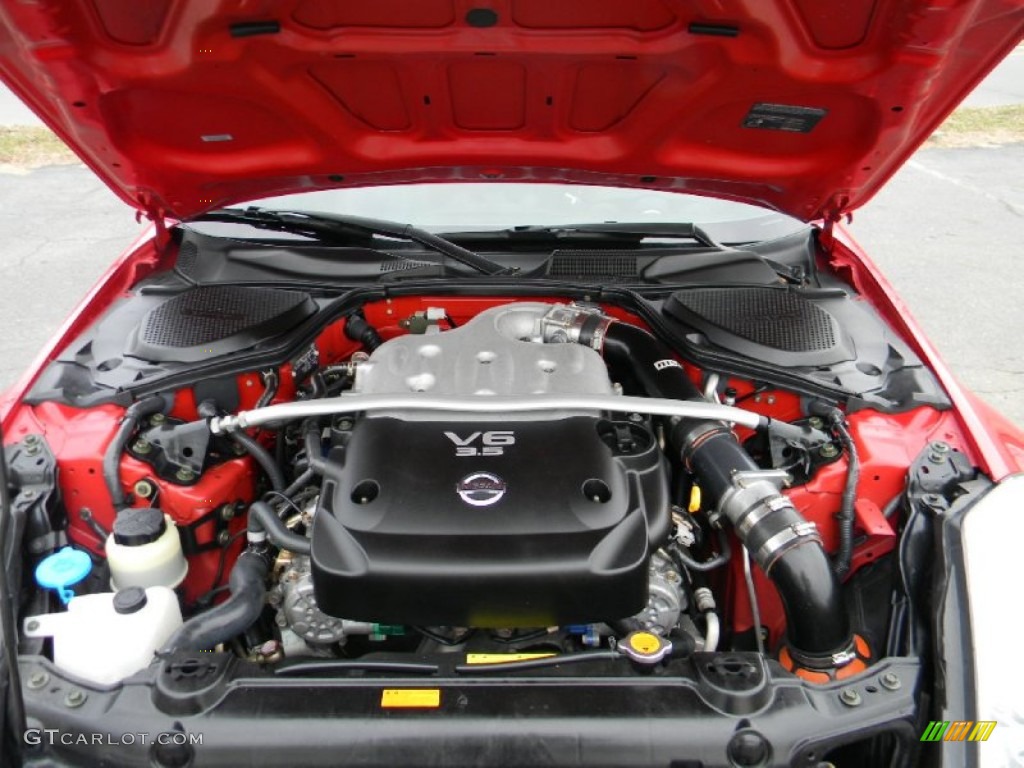 2006 350Z Enthusiast Coupe - Redline / Carbon Black photo #24