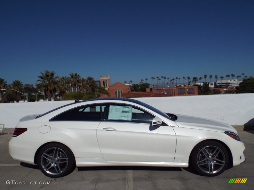 designo Diamond White Metallic 2015 Mercedes-Benz E 550 Coupe Exterior Photo #101406148