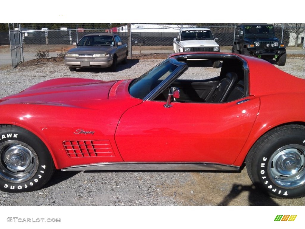 1970 Corvette Stingray Sport Coupe - Monza Red / Black photo #2