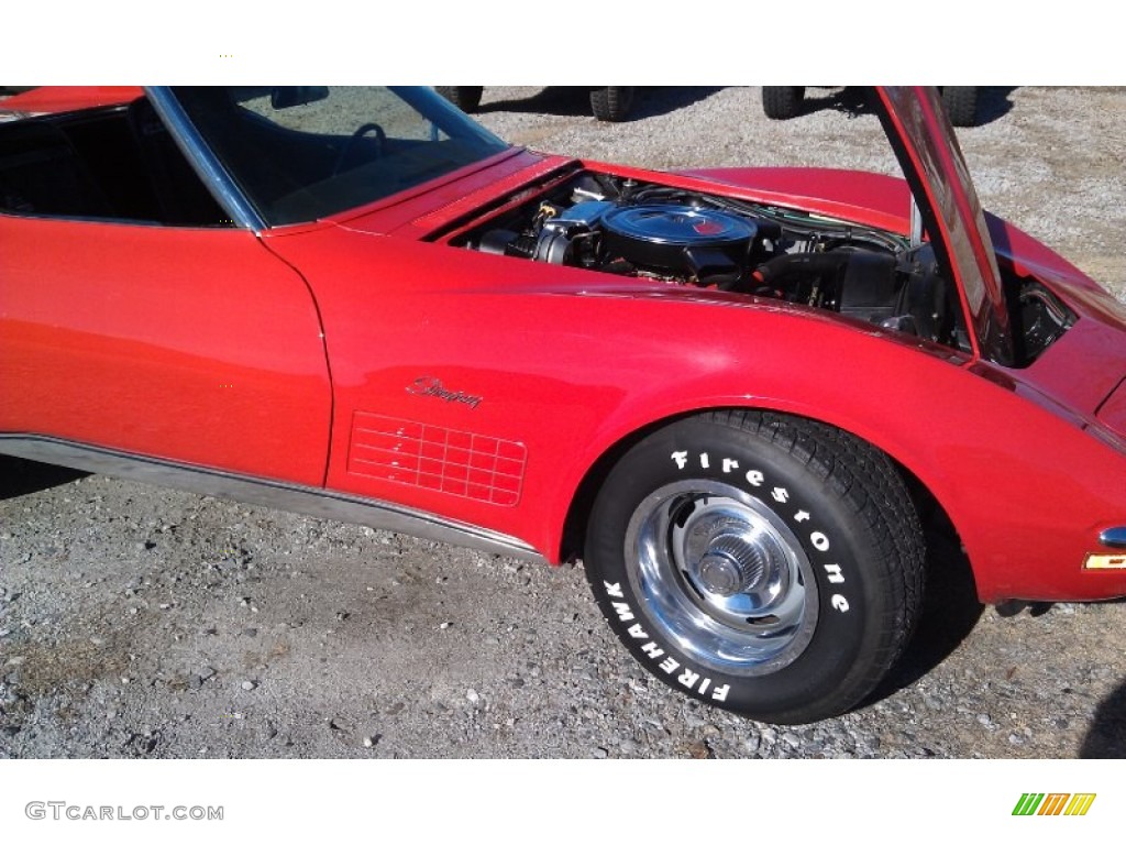 1970 Corvette Stingray Sport Coupe - Monza Red / Black photo #6