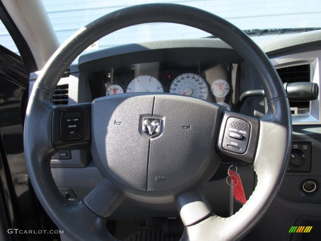 2007 Ram 2500 SLT Mega Cab 4x4 - Brilliant Black / Medium Slate Gray photo #42