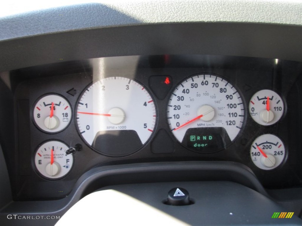 2007 Ram 2500 SLT Mega Cab 4x4 - Brilliant Black / Medium Slate Gray photo #43