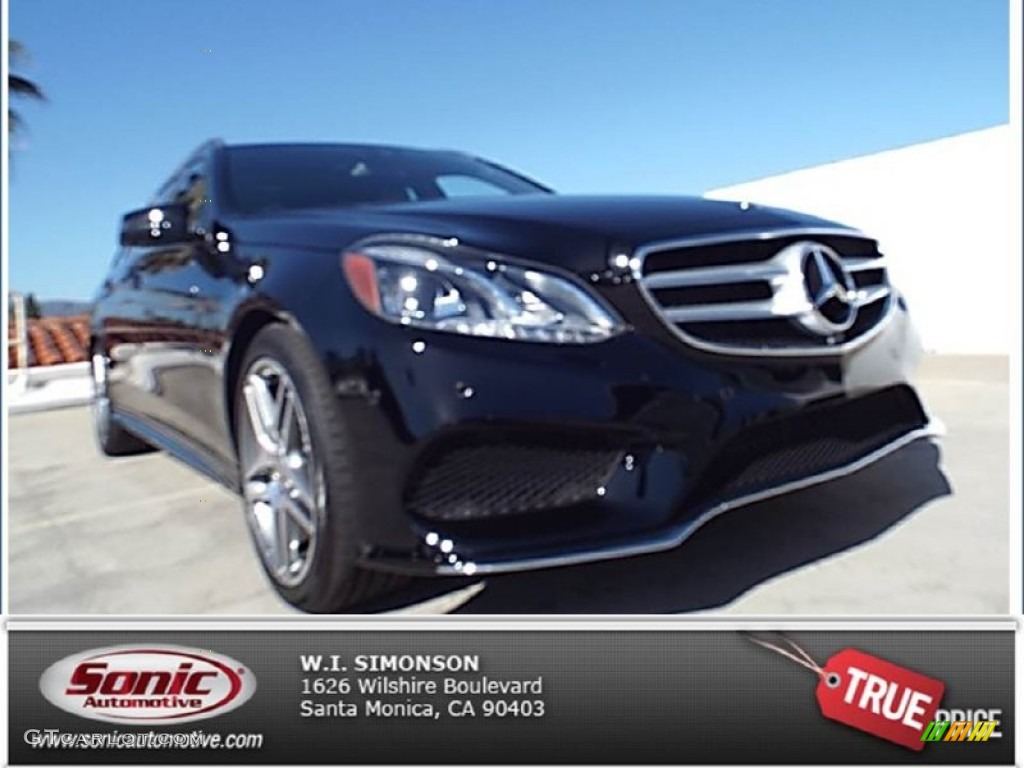 2015 E 350 4Matic Wagon - Black / Black photo #1