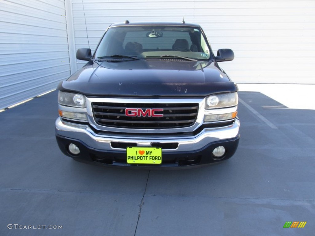 2005 Sierra 1500 SLT Extended Cab - Deep Blue Metallic / Dark Pewter photo #5