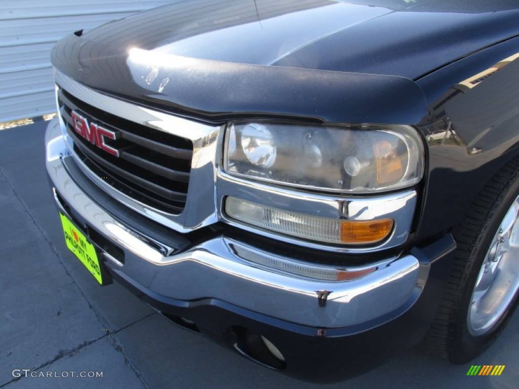 2005 Sierra 1500 SLT Extended Cab - Deep Blue Metallic / Dark Pewter photo #7
