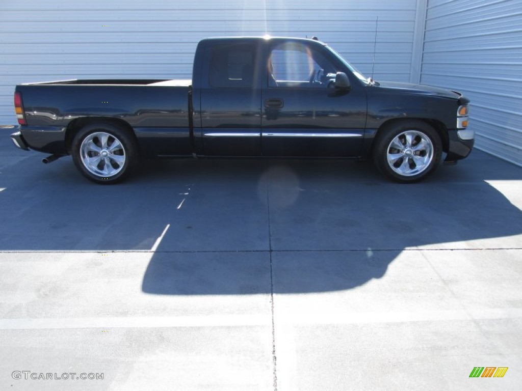 2005 Sierra 1500 SLT Extended Cab - Deep Blue Metallic / Dark Pewter photo #8