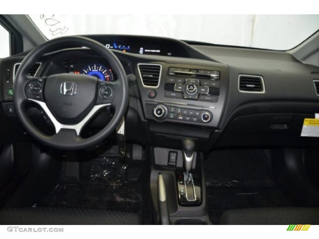 2015 Civic LX Sedan - Alabaster Silver Metallic / Black photo #20