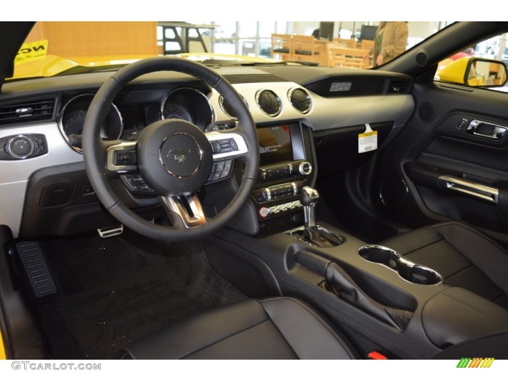 2015 Mustang GT Premium Coupe - Triple Yellow Tricoat / Ebony photo #6