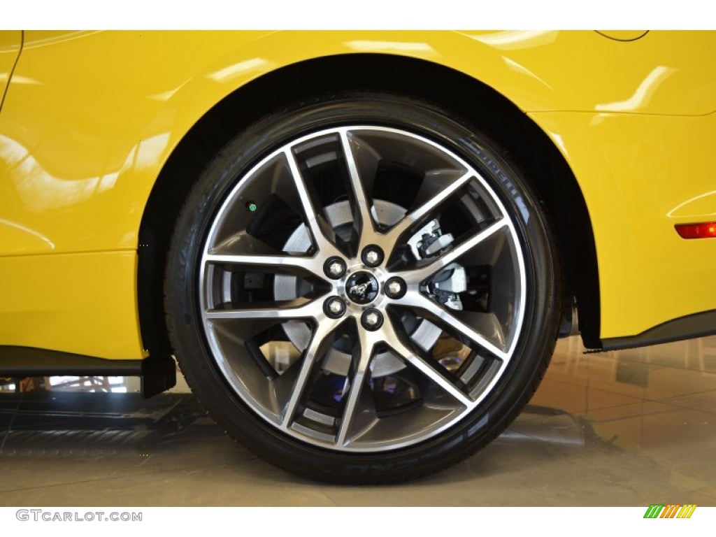 2015 Mustang GT Premium Coupe - Triple Yellow Tricoat / Ebony photo #9