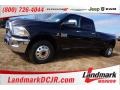 Black 2015 Ram 3500 Laramie Longhorn Crew Cab Dual Rear Wheel