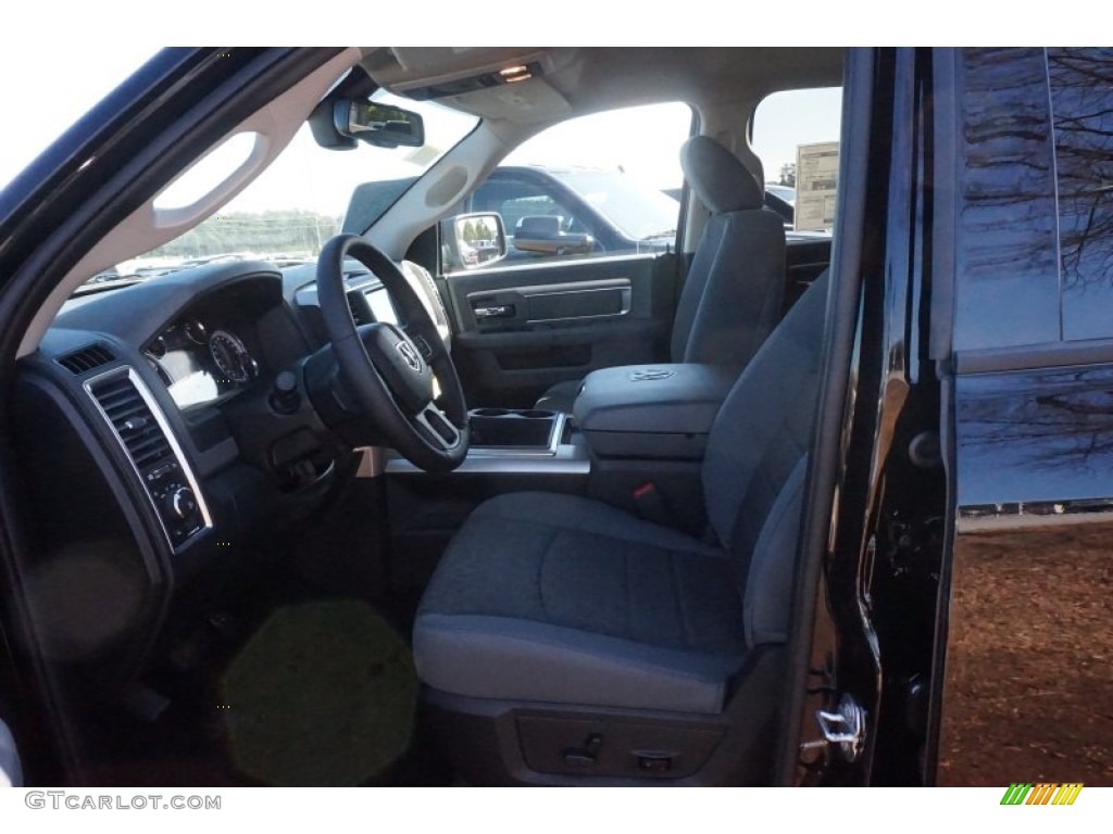 2015 1500 Lone Star Crew Cab - Black / Black/Diesel Gray photo #7