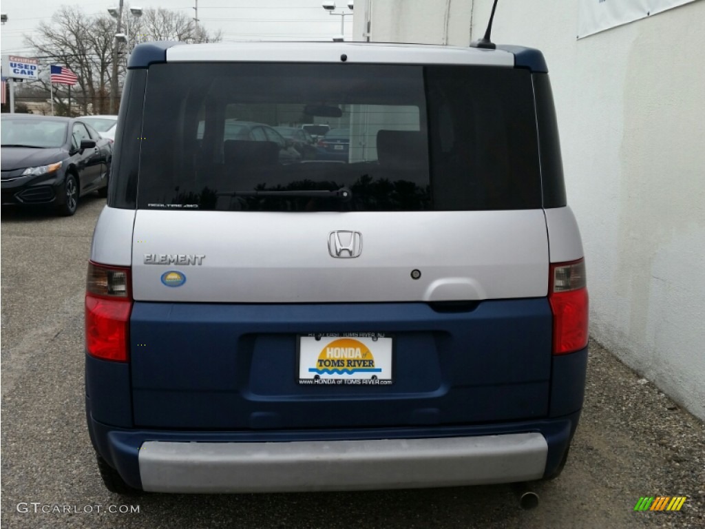 2005 Element EX AWD - Satin Silver Metallic / Gray/Blue photo #8