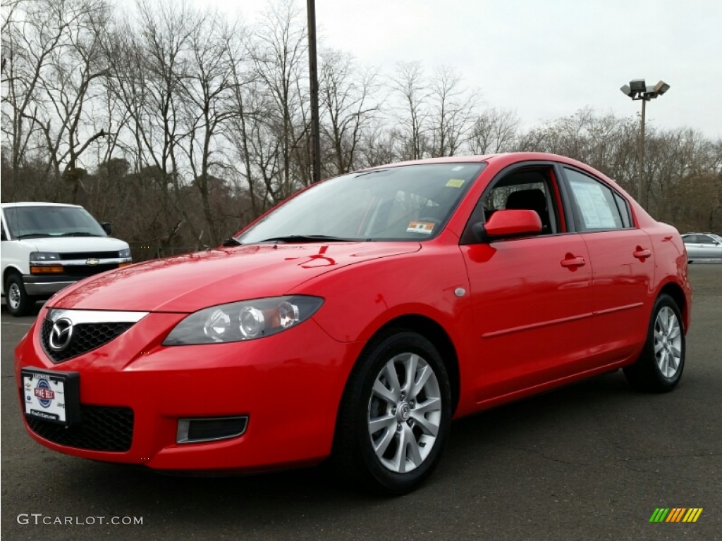 2008 MAZDA3 i Touring Sedan - True Red / Black photo #1