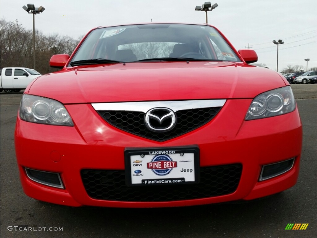 2008 MAZDA3 i Touring Sedan - True Red / Black photo #2