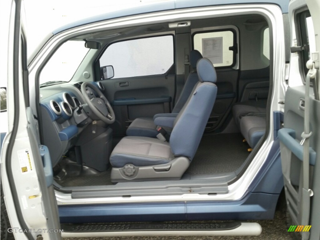 2005 Element EX AWD - Satin Silver Metallic / Gray/Blue photo #11