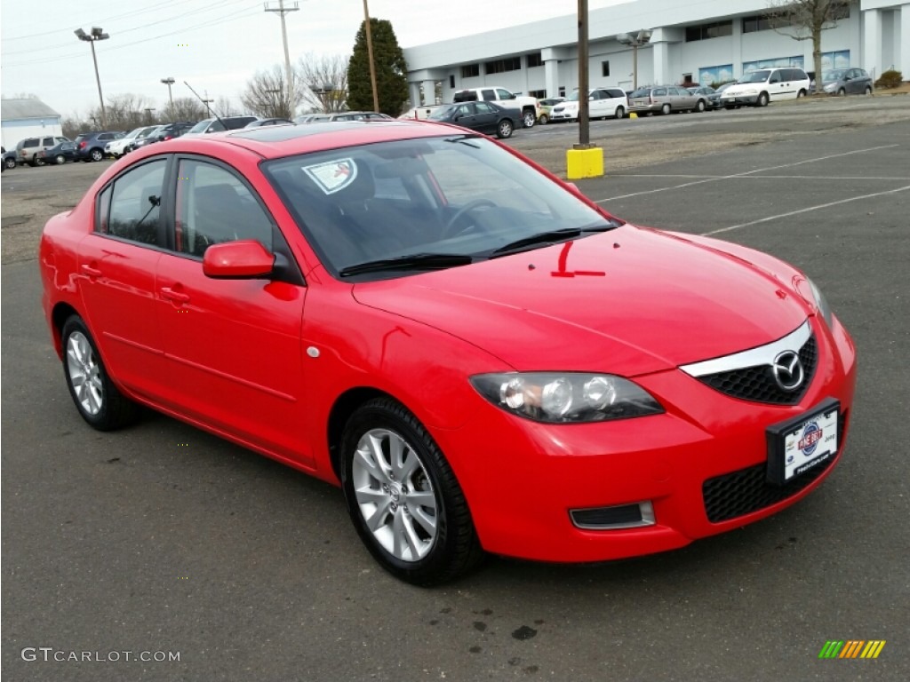 2008 MAZDA3 i Touring Sedan - True Red / Black photo #3