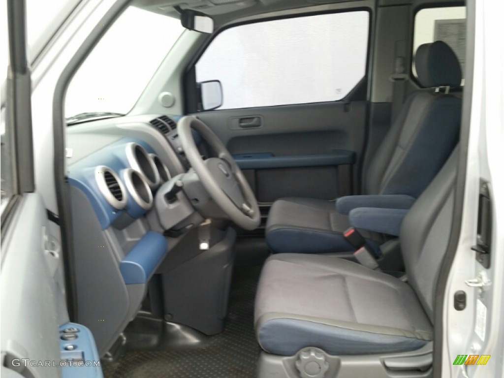 2005 Element EX AWD - Satin Silver Metallic / Gray/Blue photo #15