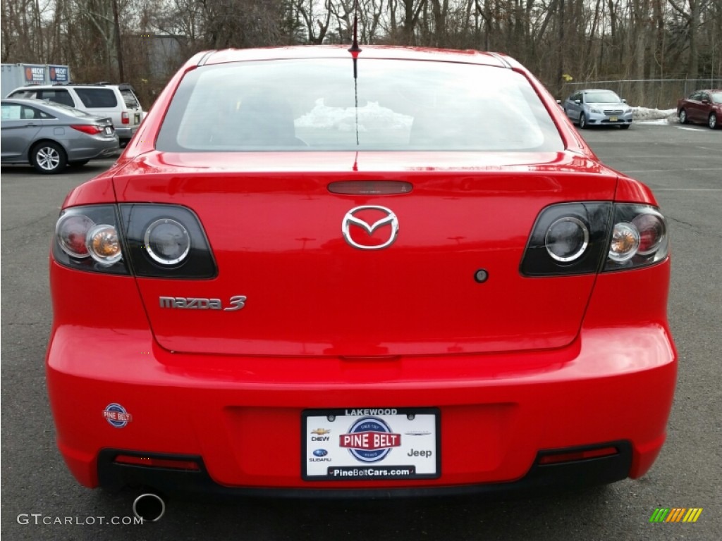 2008 MAZDA3 i Touring Sedan - True Red / Black photo #8