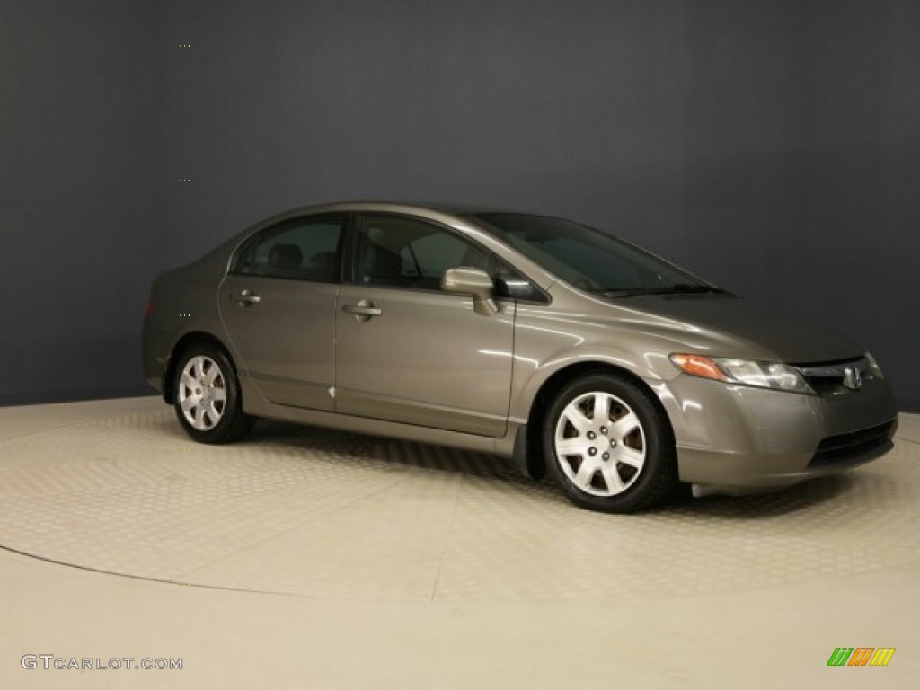 Galaxy Gray Metallic 2008 Honda Civic LX Sedan Exterior Photo #101410912