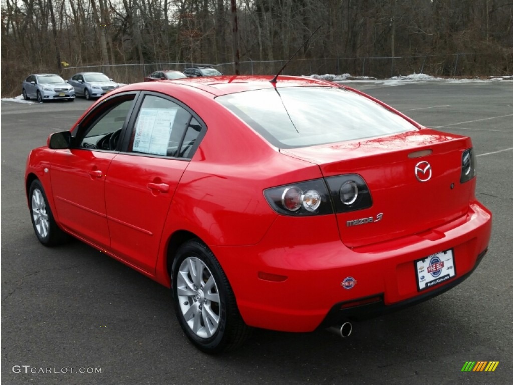 2008 MAZDA3 i Touring Sedan - True Red / Black photo #9