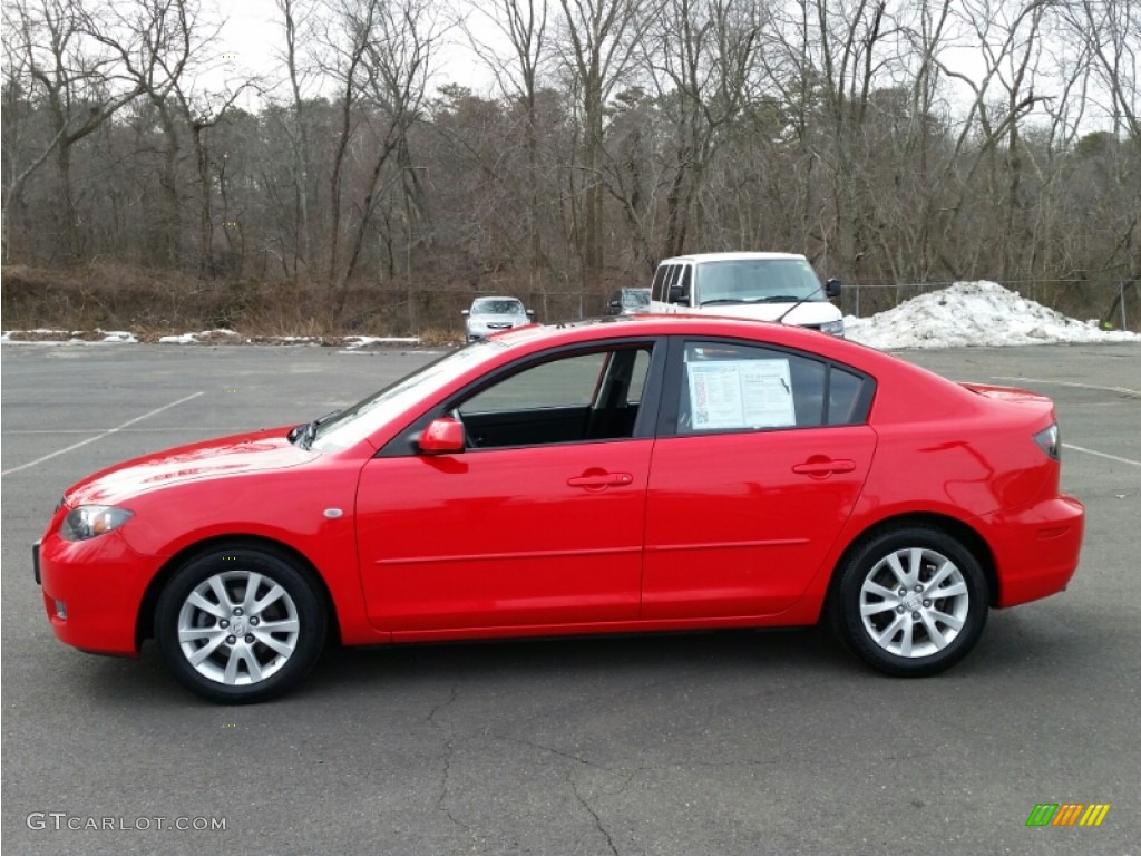 2008 MAZDA3 i Touring Sedan - True Red / Black photo #10
