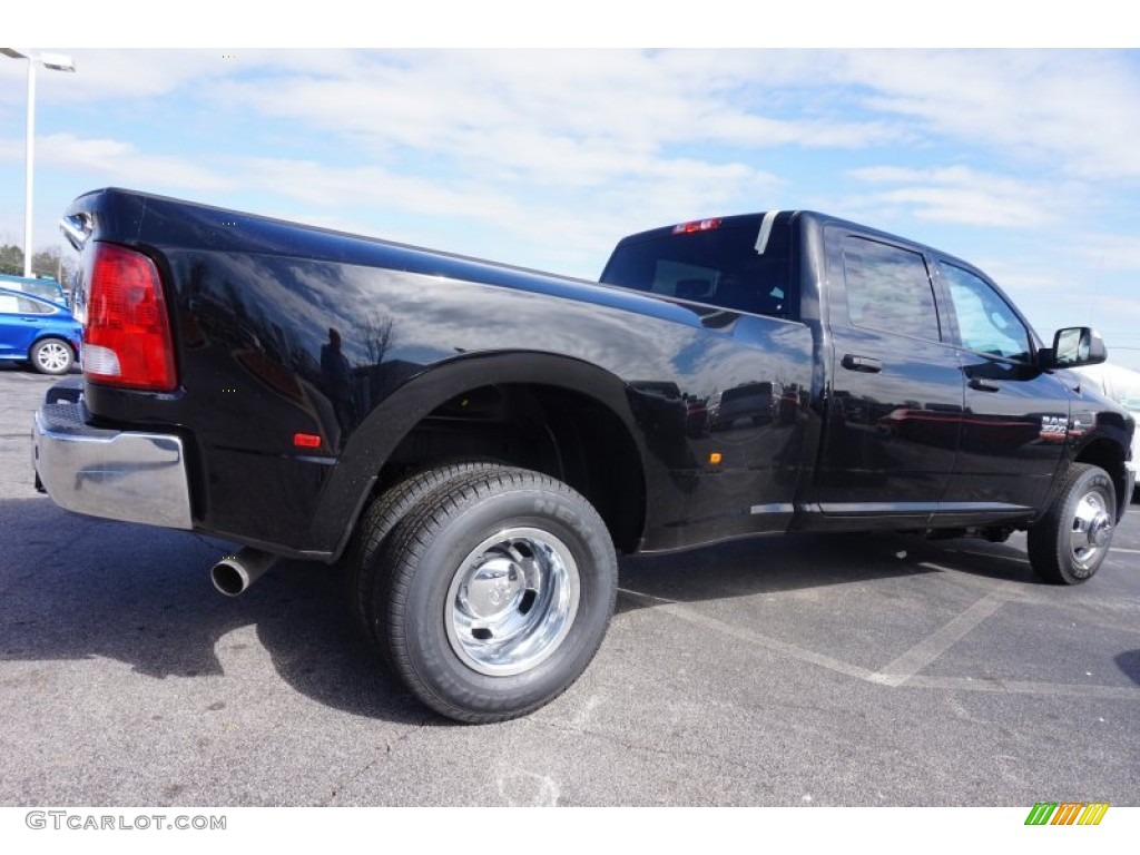 2015 3500 Tradesman Crew Cab Dual Rear Wheel - Black / Black/Diesel Gray photo #3