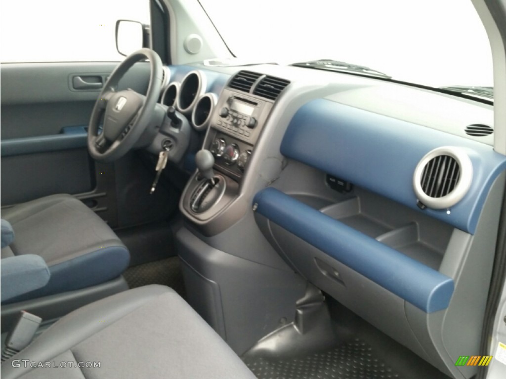 2005 Element EX AWD - Satin Silver Metallic / Gray/Blue photo #25