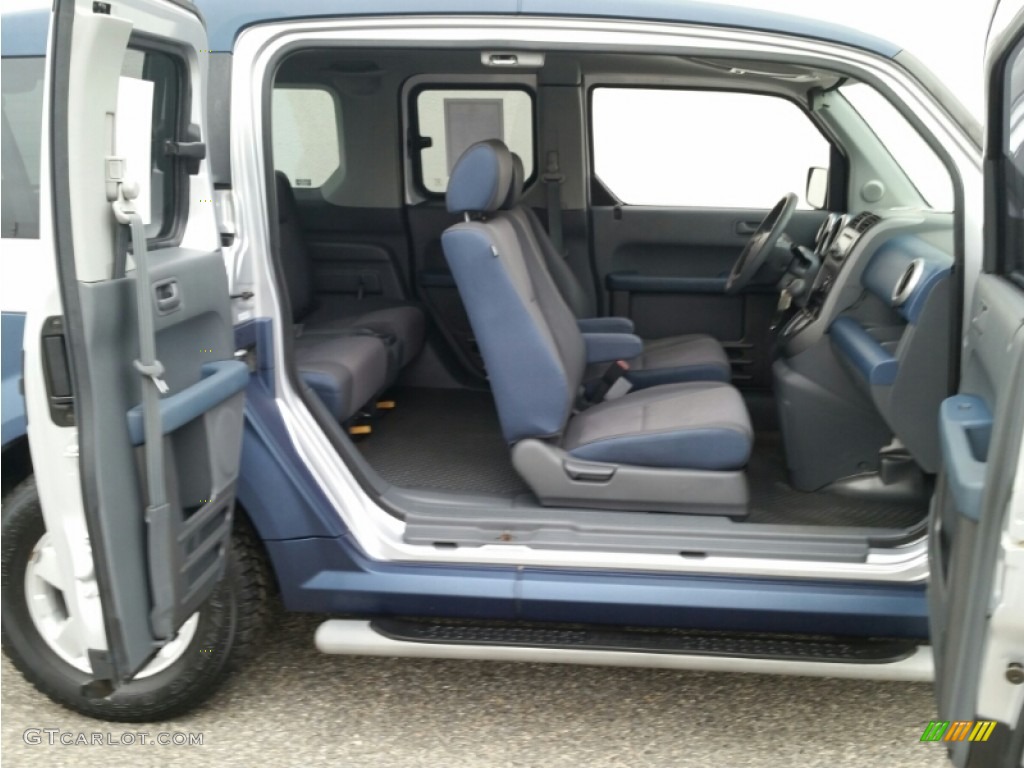 2005 Element EX AWD - Satin Silver Metallic / Gray/Blue photo #28
