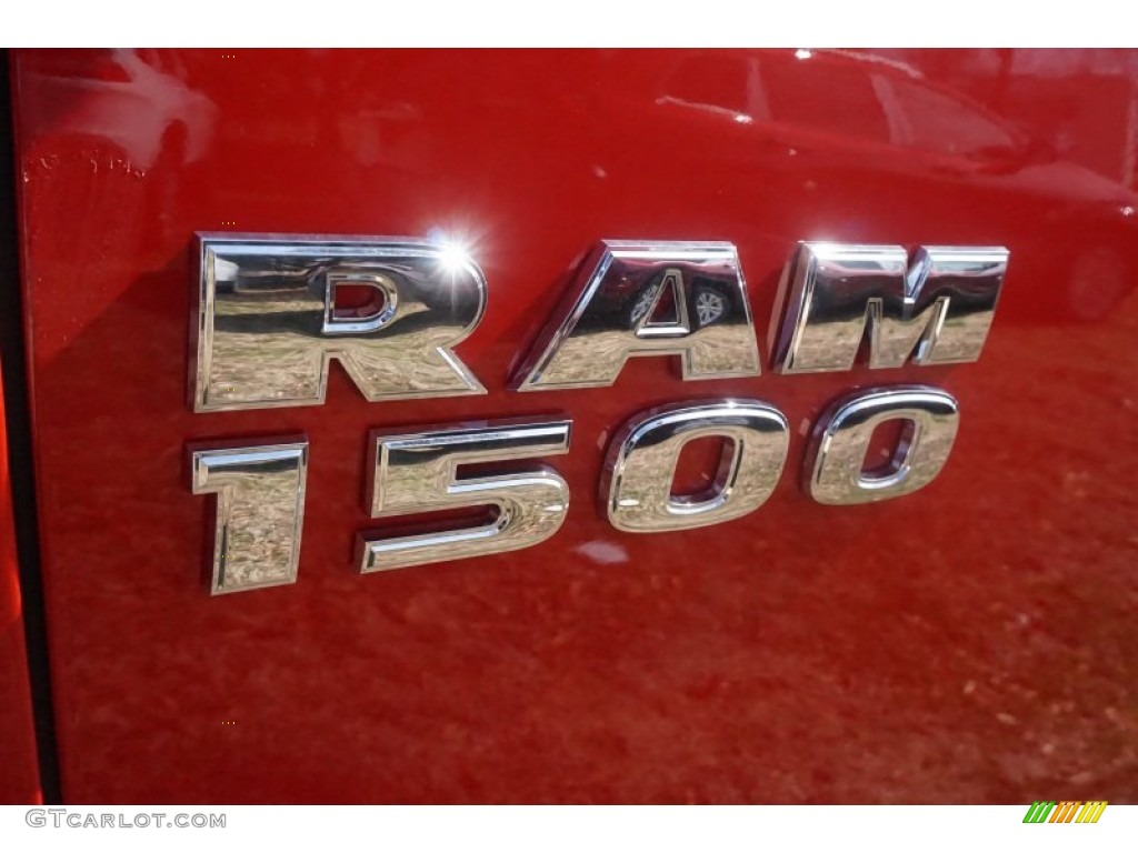 2015 1500 SLT Quad Cab - Flame Red / Black/Diesel Gray photo #6
