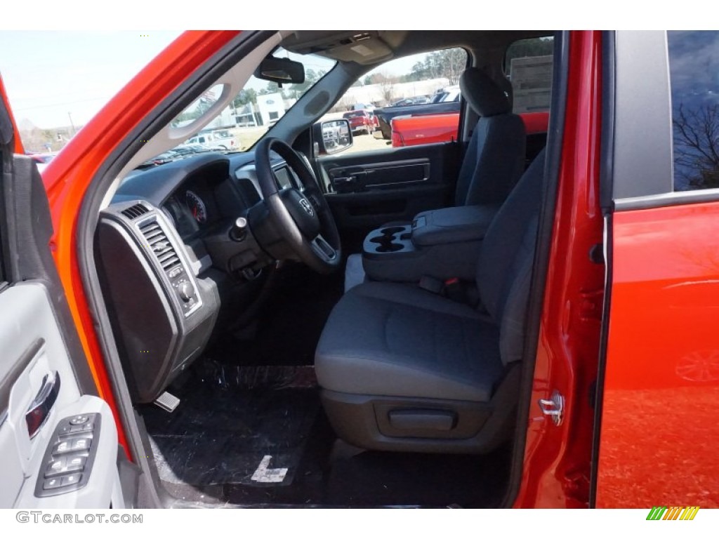 2015 1500 SLT Quad Cab - Flame Red / Black/Diesel Gray photo #7