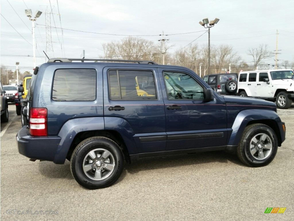 2008 Liberty Sport 4x4 - Modern Blue Pearl / Pastel Slate Gray photo #5
