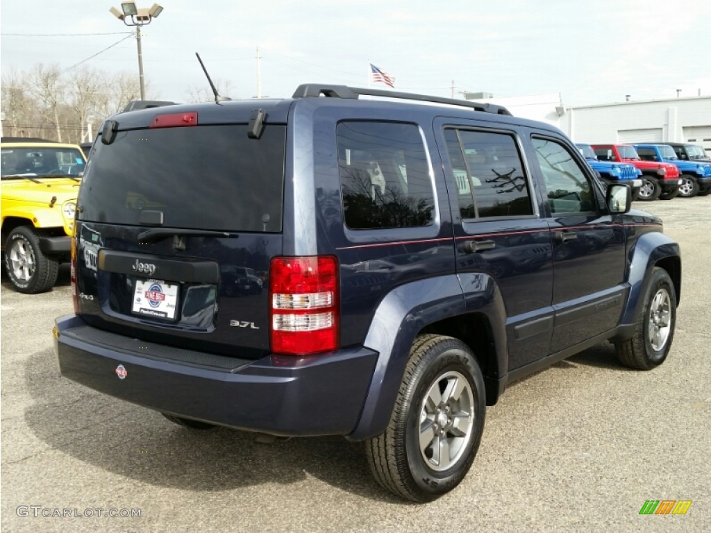 2008 Liberty Sport 4x4 - Modern Blue Pearl / Pastel Slate Gray photo #7