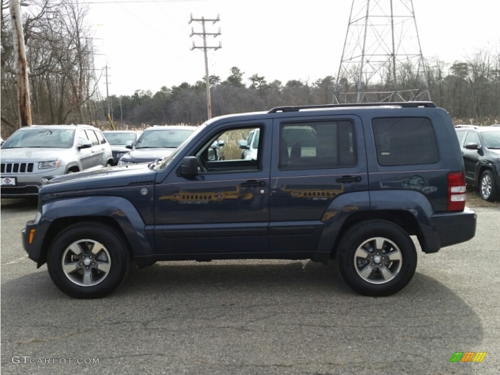 2008 Liberty Sport 4x4 - Modern Blue Pearl / Pastel Slate Gray photo #12