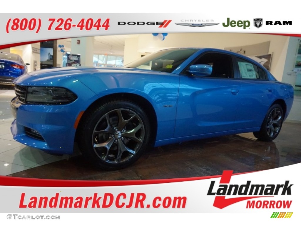 2015 Charger R/T - B5 Blue / Black photo #1