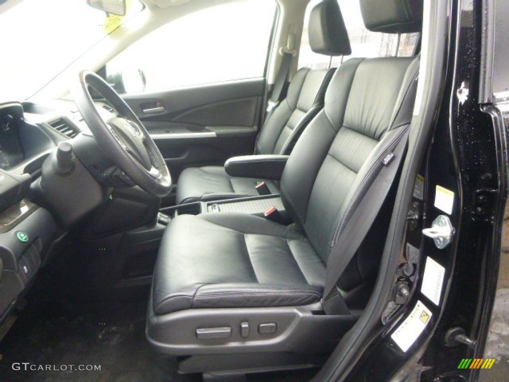 2012 CR-V EX-L 4WD - Crystal Black Pearl / Gray photo #14