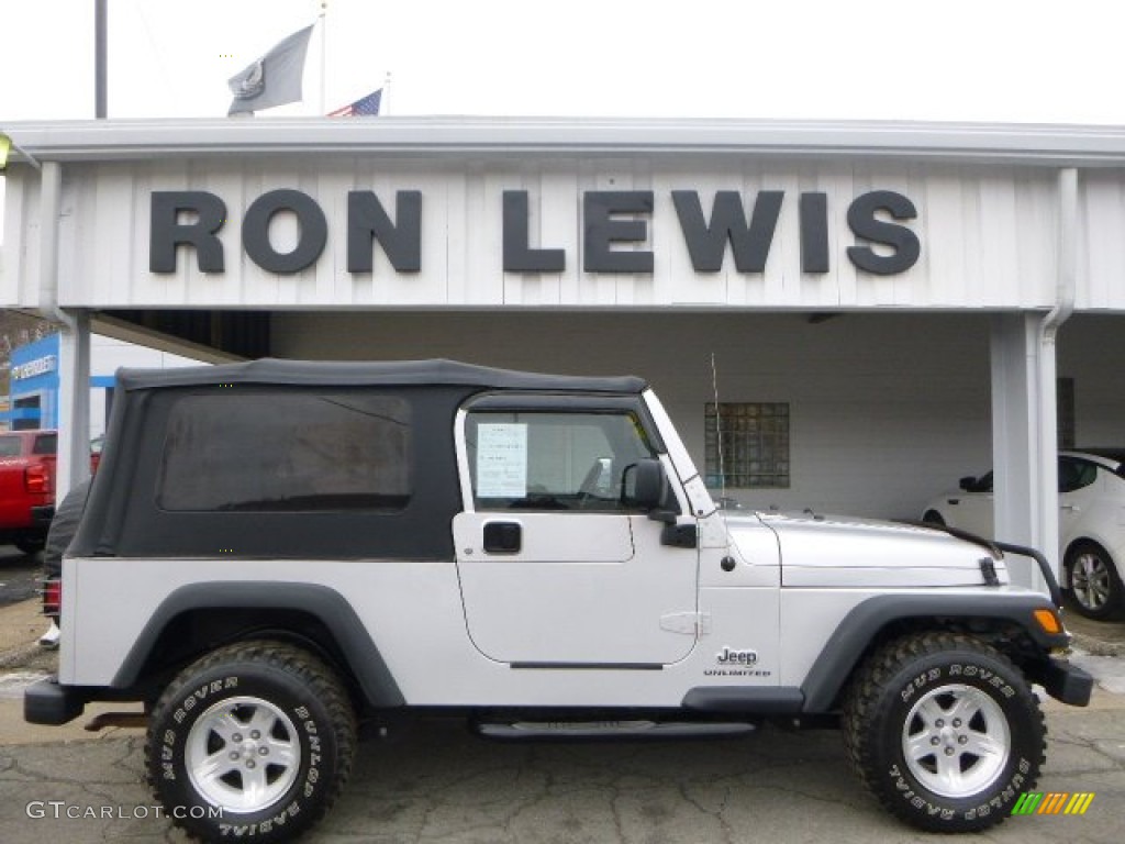 Bright Silver Metallic Jeep Wrangler