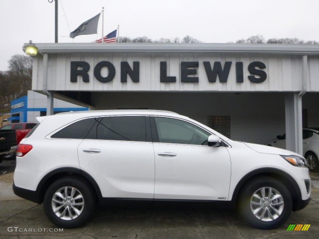 2016 Sorento LX AWD - Snow White Pearl / Satin Black photo #1