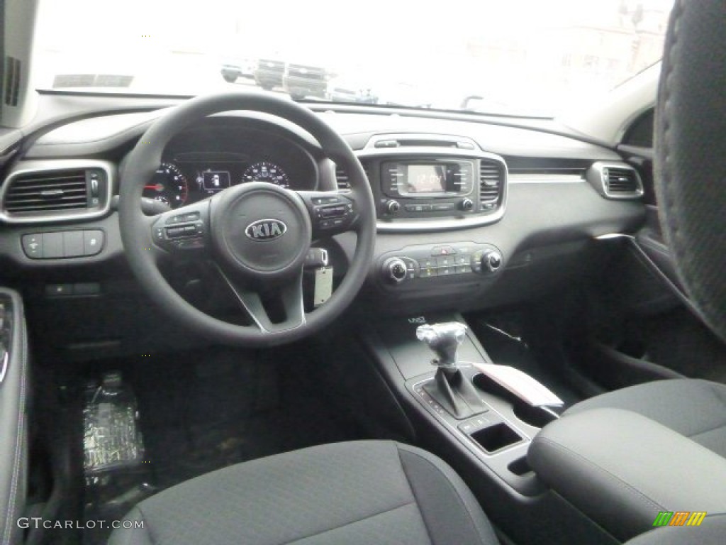 Satin Black Interior 2016 Kia Sorento LX AWD Photo #101414353
