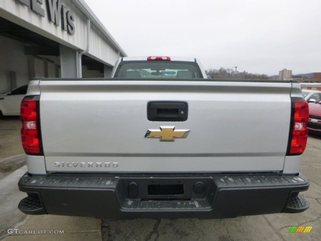 2015 Silverado 1500 WT Regular Cab 4x4 - Silver Ice Metallic / Dark Ash/Jet Black photo #9