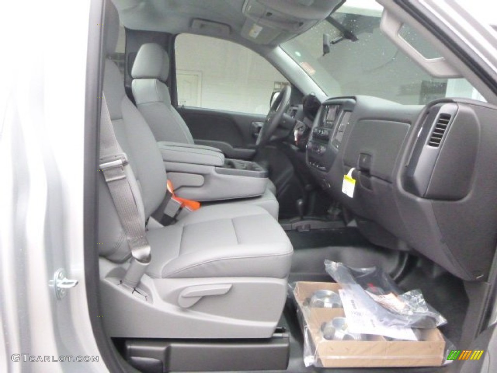 2015 Silverado 1500 WT Regular Cab 4x4 - Silver Ice Metallic / Dark Ash/Jet Black photo #12