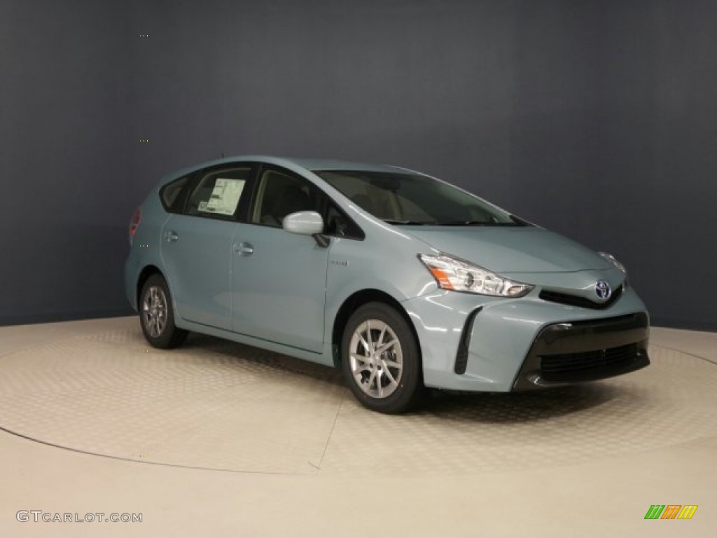 2015 Prius v Two - Sea Glass Pearl / Ash photo #2