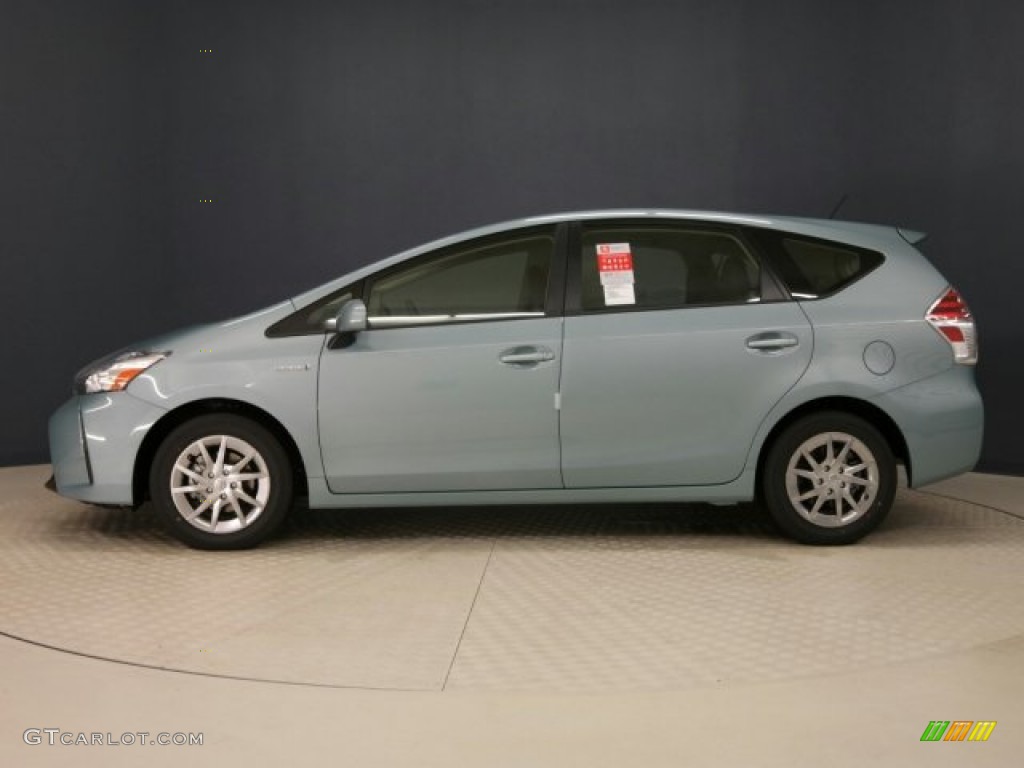 2015 Prius v Two - Sea Glass Pearl / Ash photo #5